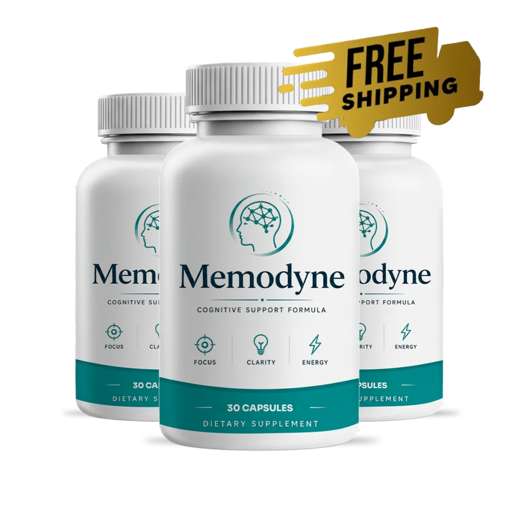 Memodyne 3-bottle bundle — three capsule bottles with free shipping, most popular