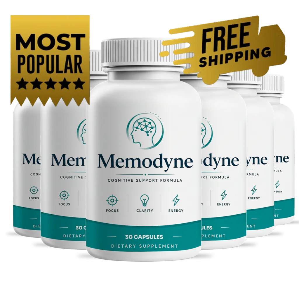 Memodyne 6-bottle bundle — six capsule bottles, lowest price per bottle